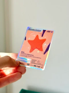 Carte à collectionner holographique illustrée, réalisée sur Photoshop et Illustrator