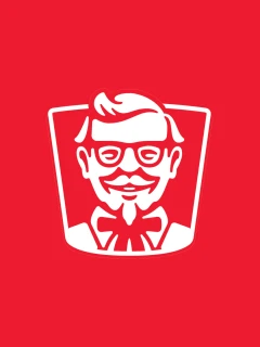 Logo vectoriel minimaliste de KFC, réalisé sur Illustrator